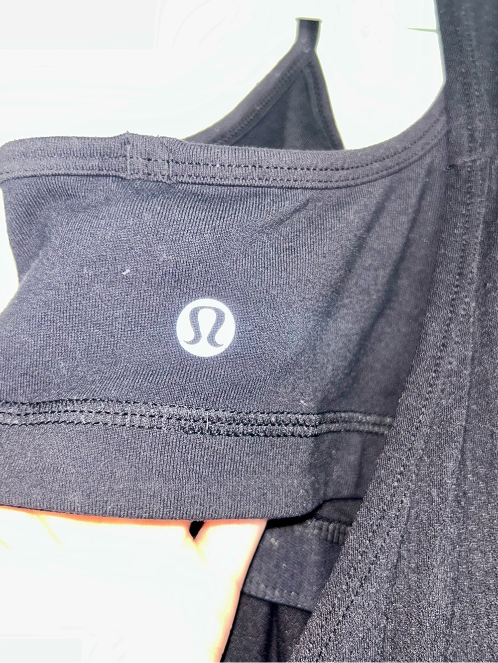 Lululemon Black No Limits Tank with Built in Sports Bra Size 4 - Picture 7 of 8